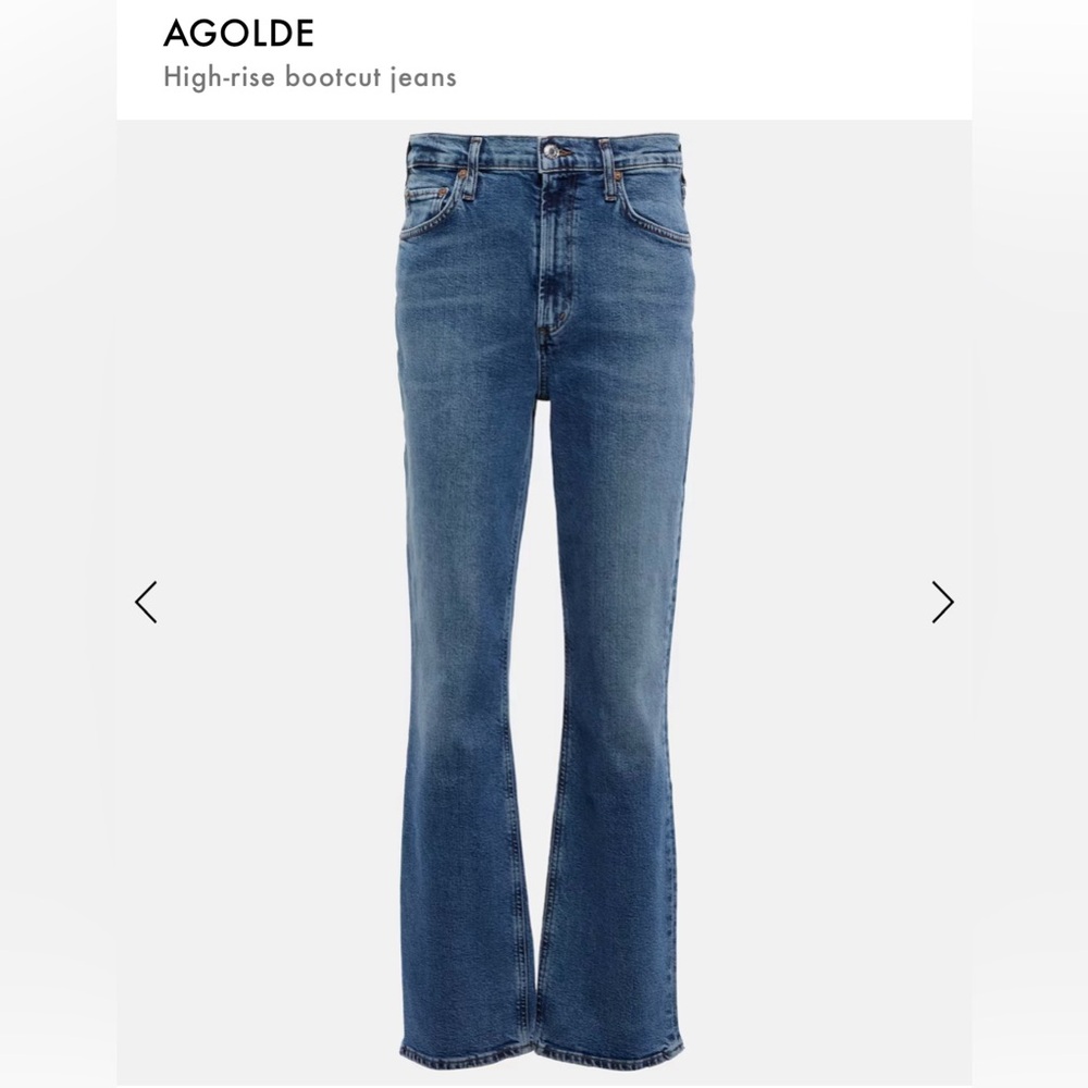 AGOLDE
High-rise bootcut jeans